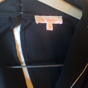 Re:named black long sleeve jumpsuit